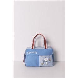Neceser grande Snoopy azul estampado