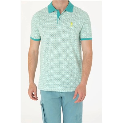 Erkek Mint Polo Yaka Tişört