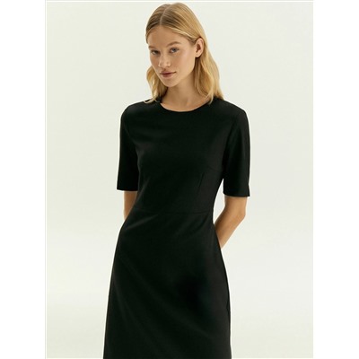 Платье миди из костюмной шерсти, PL1662/sonata