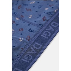 Dagi Mavi 2'li Desenli Micro Modal Boxer