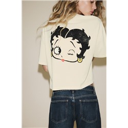 BETTY BOOP® WASHED-EFFECT T-SHIRT