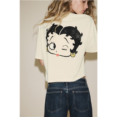 BETTY BOOP® WASHED-EFFECT T-SHIRT
