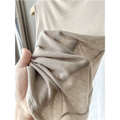 Мягкий лёгкий воздушный женский топ из смесового тенселя и шерсти МАССИМО Д