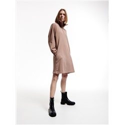 PREMIUM Kleid mit hohem Stehkragen