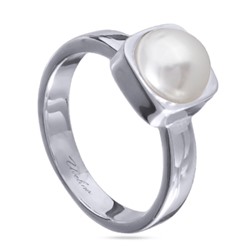 Кольцо Теннис (Майорка белая 8мм; покрытие родий), Есть комплект