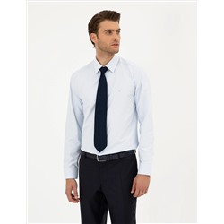 Açık Mavi Regular Fit Uzun Kollu Basic Gömlek