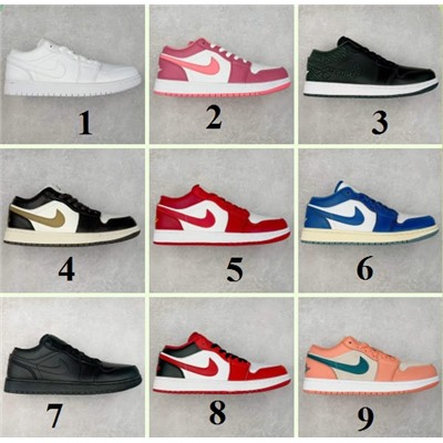 Кроссовки Nik*e Серия Air Jordan AJ1 Low с низким вырезом оригинальная последняя разработка  идеальный тип обуви