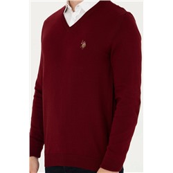 Erkek Bordo Basic Kazak