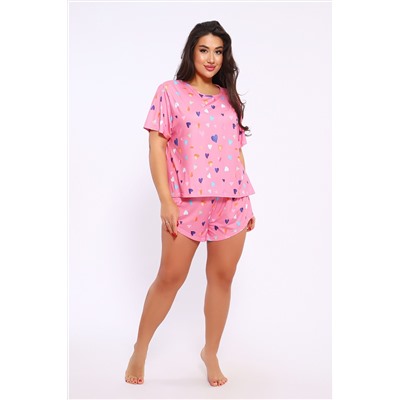 Домашний костюм с шортами больших размеров 5732