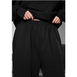 Женский трикотажный костюм с широкими брюками и кофтой 405