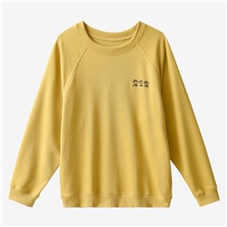 Uniql*o  ♥️ мягчайший хлопковый пуловер с мультяшным принтом, унисекс✔️   (Может прийти со срезанными бирками)