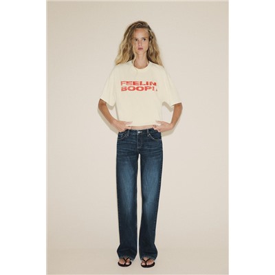 BETTY BOOP® WASHED-EFFECT T-SHIRT