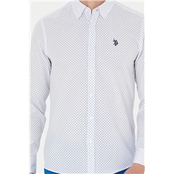 Erkek Mavi Uzun Kollu Gömlek