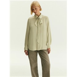 Рубашка с воротником-галстуком из смесовой вискозы, B3241/silk