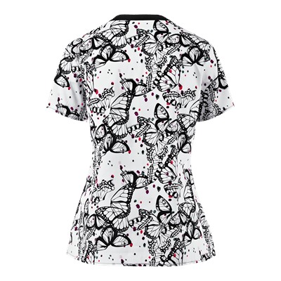 WonderWink Scrubs WonderFLEX Wingin' It Print Top