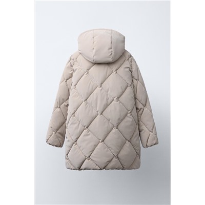 LIGHTWEIGHT RUBBERISED PUFFER COAT