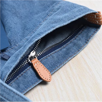 Закрытая джинсовая сумка