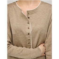 Бежевый Кардиган "Необработанный срез"