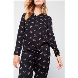 Черная шоколадная рубашка