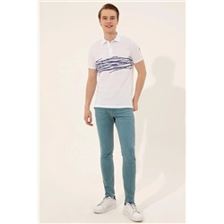 Erkek Beyaz Polo Yaka Tişört