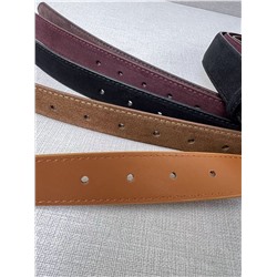 Женский классический ремень из замши