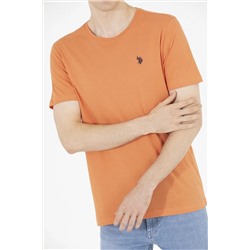 Erkek Kiremit Basic Bisiklet Yaka Tişört