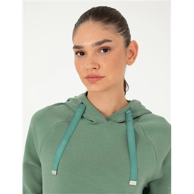 Yeşil Regular Fit Modal Kumaş Sweatshirt