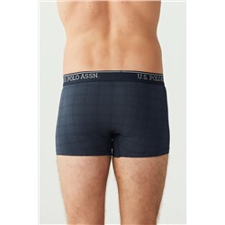 U.S. Polo Assn. Erkek Lacivert - Gri Melanj - Indigo 3 Lü Boxer