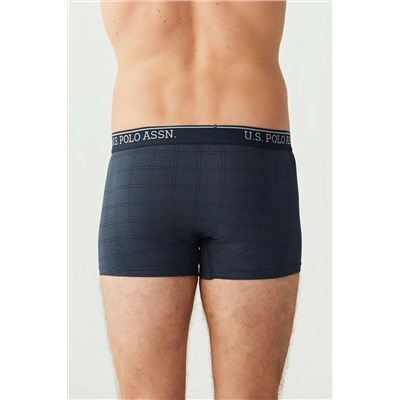 U.S. Polo Assn. Erkek Lacivert - Gri Melanj - Indigo 3 Lü Boxer