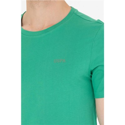 Erkek Yeşil Basic Bisiklet Yaka Tişört