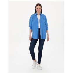 Mavi Comfort Fit Uzun Kollu Gömlek
