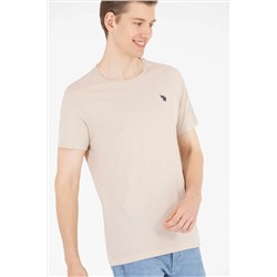 Erkek Taş Basic Bisiklet Yaka Tişört