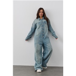 Комбинезон джинсовый брючный ZADUMOV №4