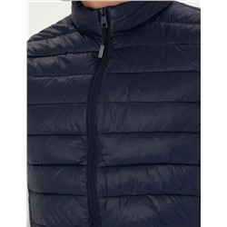 Lacivert Slim Fit Kapitone Şişme Yelek