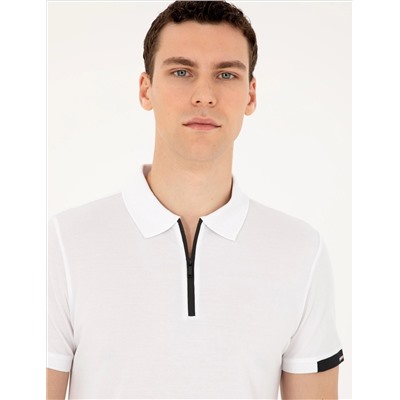 Beyaz Slim Fit Tişört
