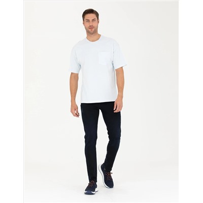 Açık Mavi Comfort Fit Tişört