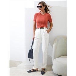 Джемпер тонкой вязки из вискозы с нейлоном