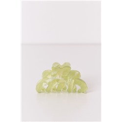 Pinza pelo flor verde