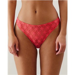 Culotte de tul con bordado coral