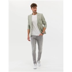 Açık Yeşil Ekstra Slim Fit Keten Karışımlı Blazer Ceket