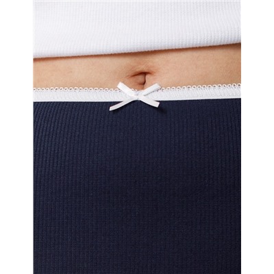 Трусы слипы с высокой посадкой из эластичного трикотажа кашкорсе