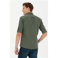 Erkek Yeşil Uzun Kollu Gömlek