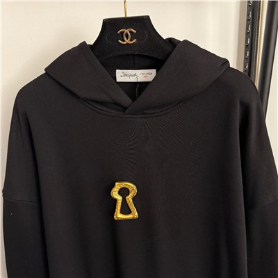 Женское свободное худи / толстовка с капюшоном   Schiaparell*i