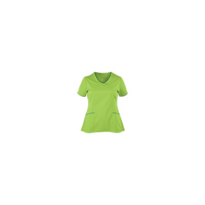 White Cross Scrubs Allure STRETCH High Low Top
