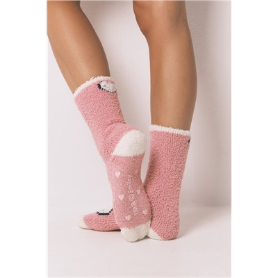 Calcetines largos Smiley rosa