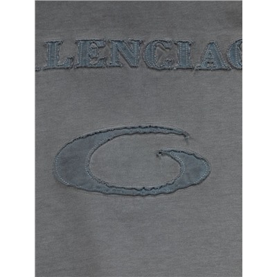 Крутая футболка из плотного хлопка 2 цвета Balenciag*a