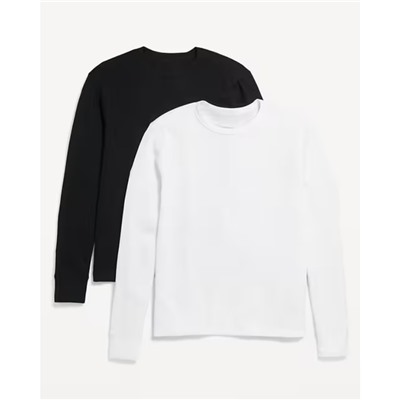 Waffle-Knit T-Shirt 2-Pack