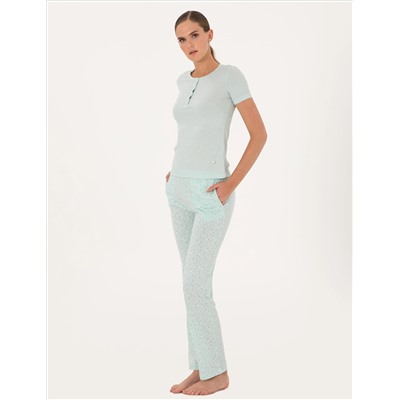 Mint Kısakollu Pijama Takımı