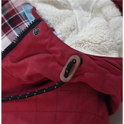 Женское зимнее теплое и ветрозащитное хлопковое пальто с капюшоном