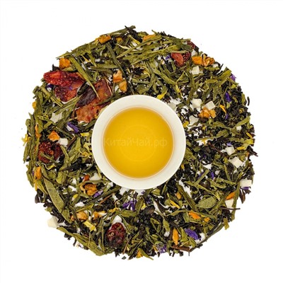 Чай черный и зеленый - Я Тебя Люблю - 100 гр